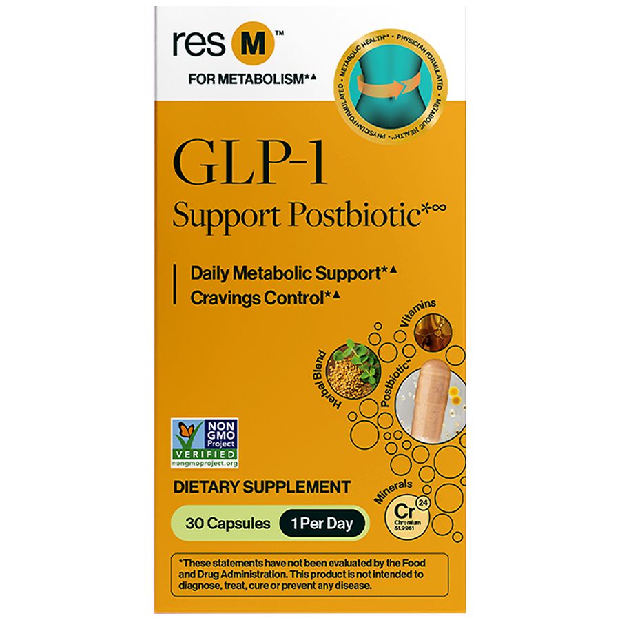 glp 1 supplement pill ic/Resbiotic res M GLP-1 Support Postbiotic Dietary Supplement Capsules