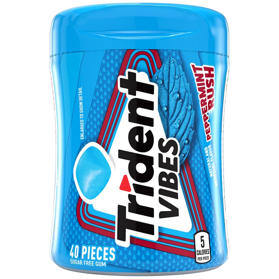 Trident Vibes Chewing Gum Peppermint Rush | Walgreens