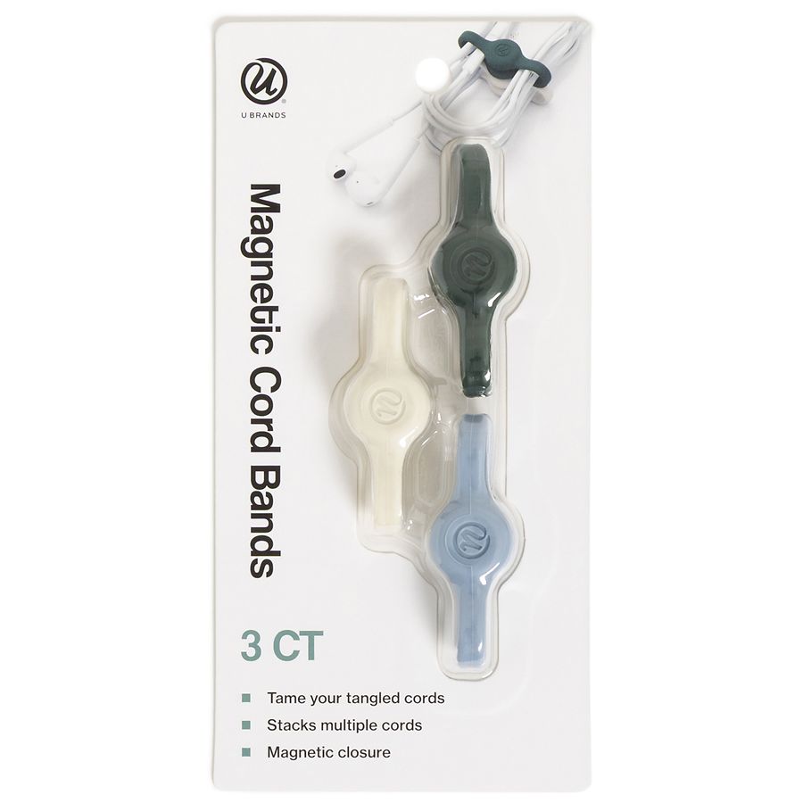 U Brands Magnetic Silicone Cord Bands