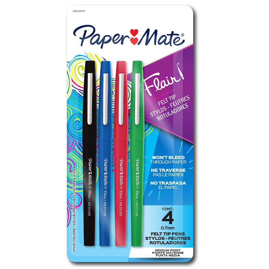Paper Mate Flair Felt Tip Pens Assorted
