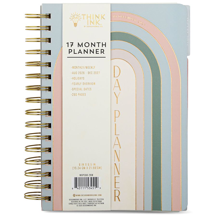 Think Ink 17 Month Planner