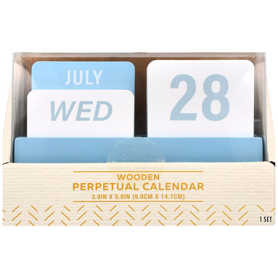 Walgreens Wooden Perpetual Calendar