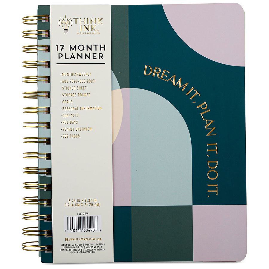 Think Ink 17 Month Planner