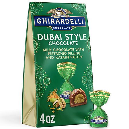 Ghirardelli Dubai-Style Chocolates Bag Pistachio & Kataifi - 4.0 OZ