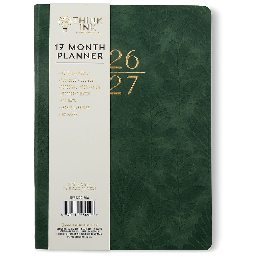 Think Ink 17 Month Planner