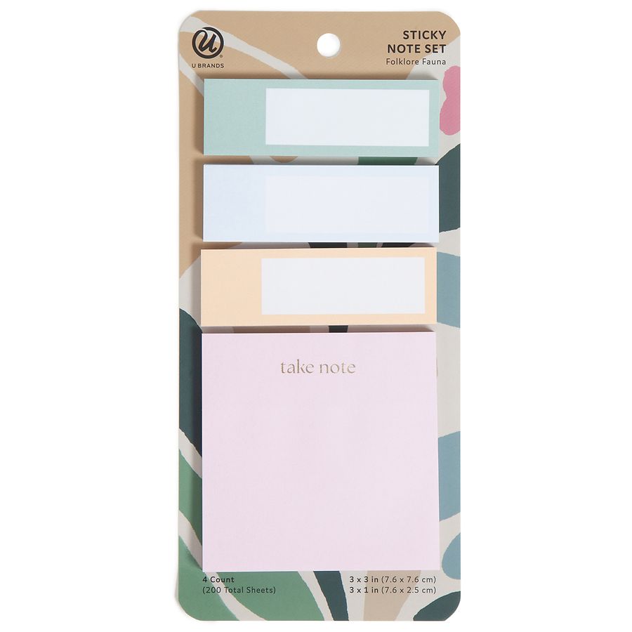 U Brands Sticky Notes Set