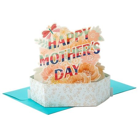 Hallmark Displayable Pop-Up Mother's Day Card (Pink Flowers) - 1.0 ea