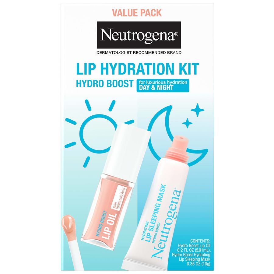 Neutrogena Makeup Lip Mask and Lip Oil Duo Set
