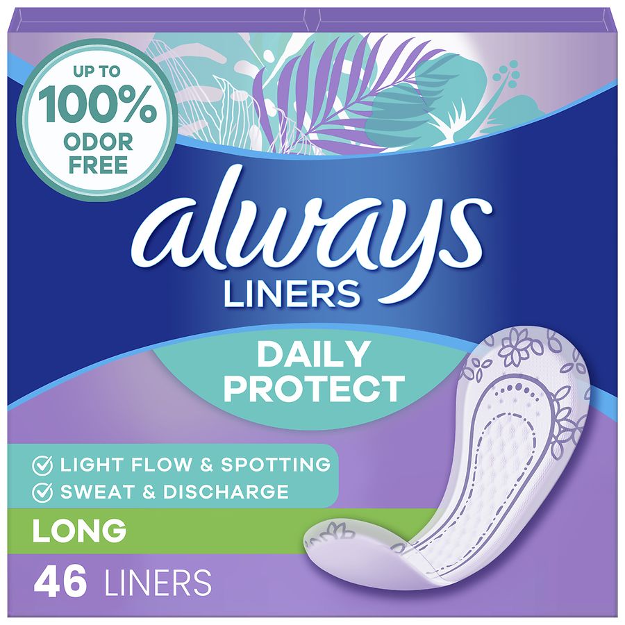 Always Daily Protect Panty Liners Long Length