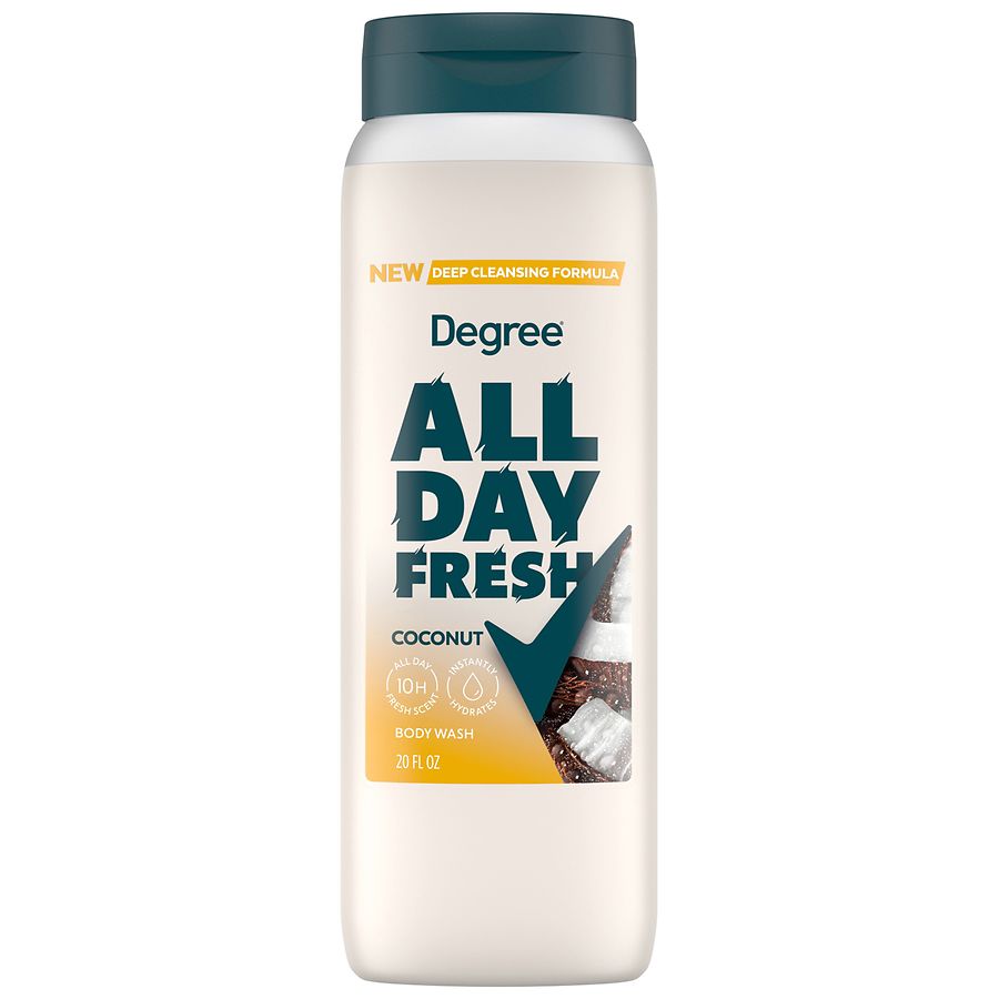 Degree All Day Fresh Body Wash Coconut & Sandalwood