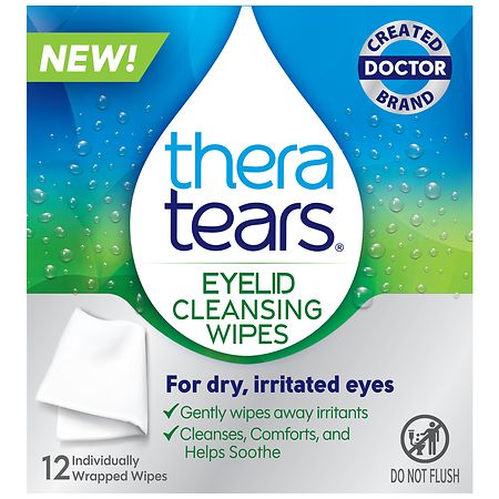 TheraTears Eye Cleansing Wipes - 12.0 ea