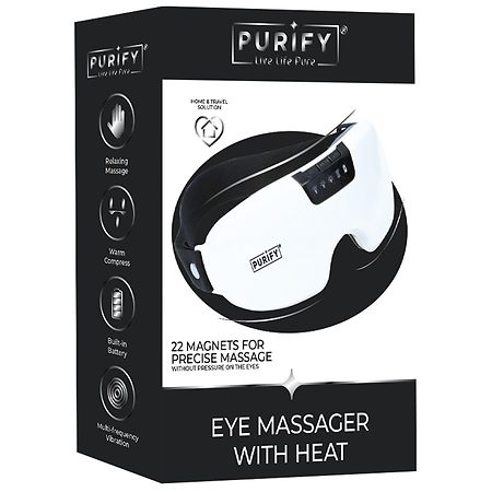 EYE MASSAGER アイマッサージャー Purify Eye Massager with Heat White | Walgreens