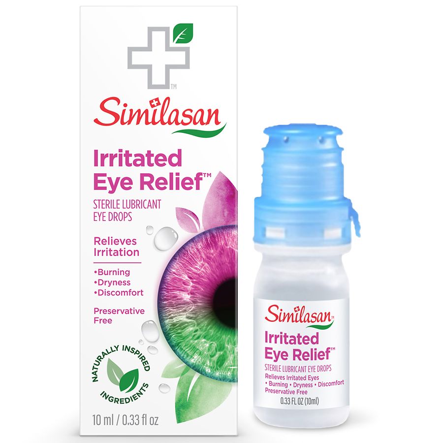 Similasan Irritated Eye Relief Drops, Instant and Long-Lasting Comfort, Preservative-Free
