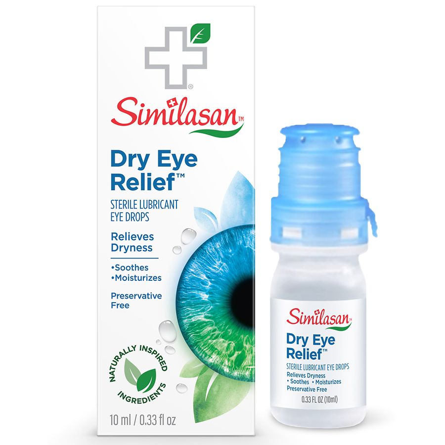 Similasan Dry Eye Relief Drops, Instant and Long Lasting, Preservative-Free