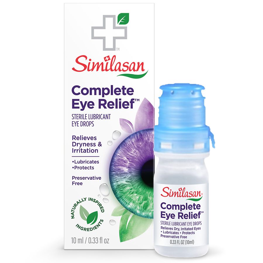 Similasan Complete Eye Relief Drops, Lubricates and Protects, Preservative-Free