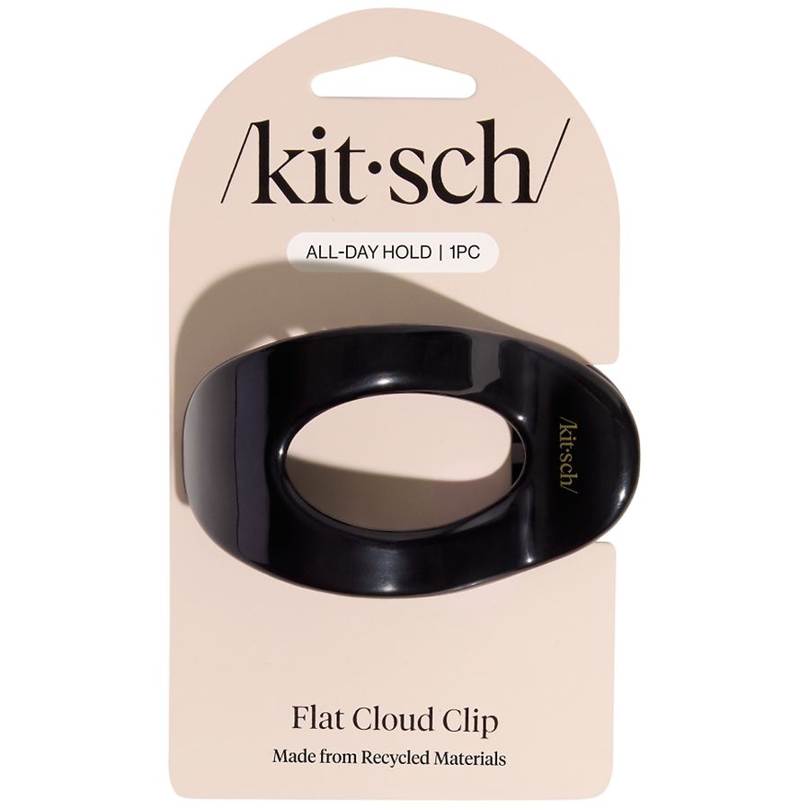 KITSCH Recycled Plastic Medium Flat Cloud Clip Black