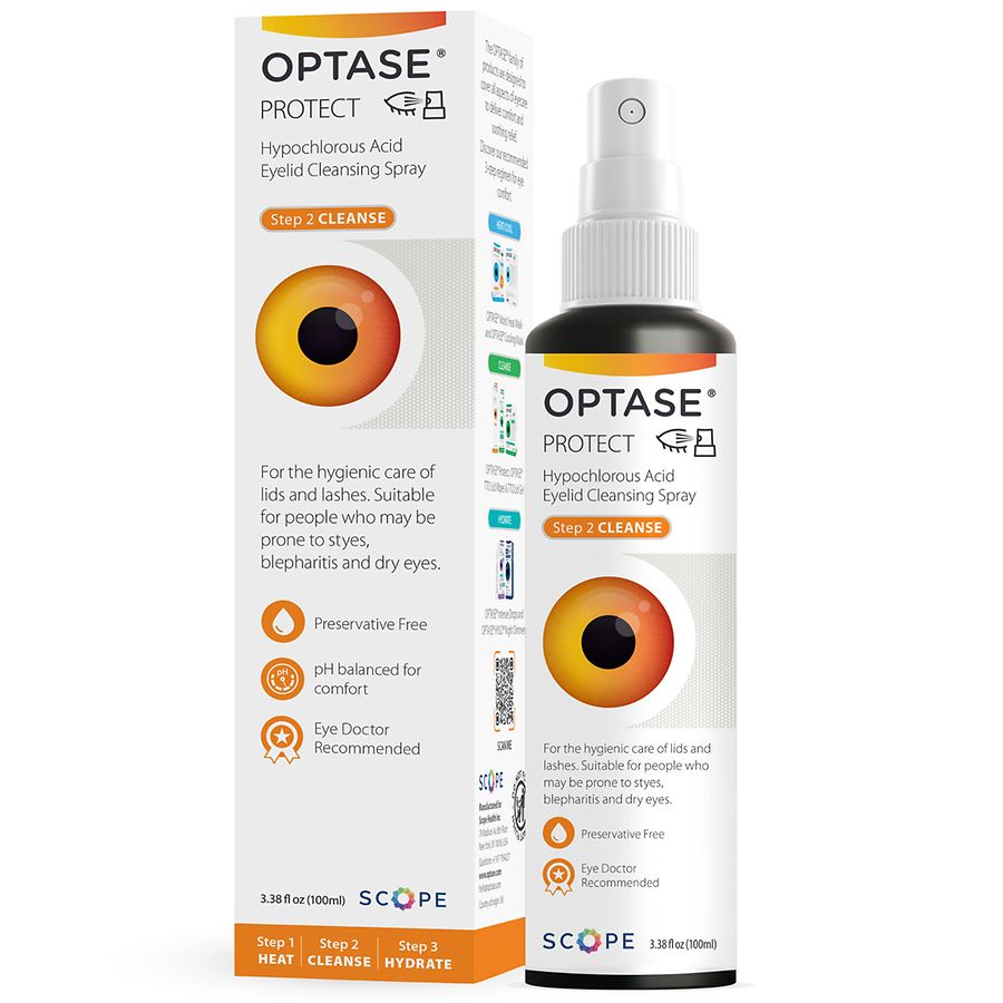 Optase Protect, Step 2 Cleanse, Eyelid Cleansing Spray | Walgreens