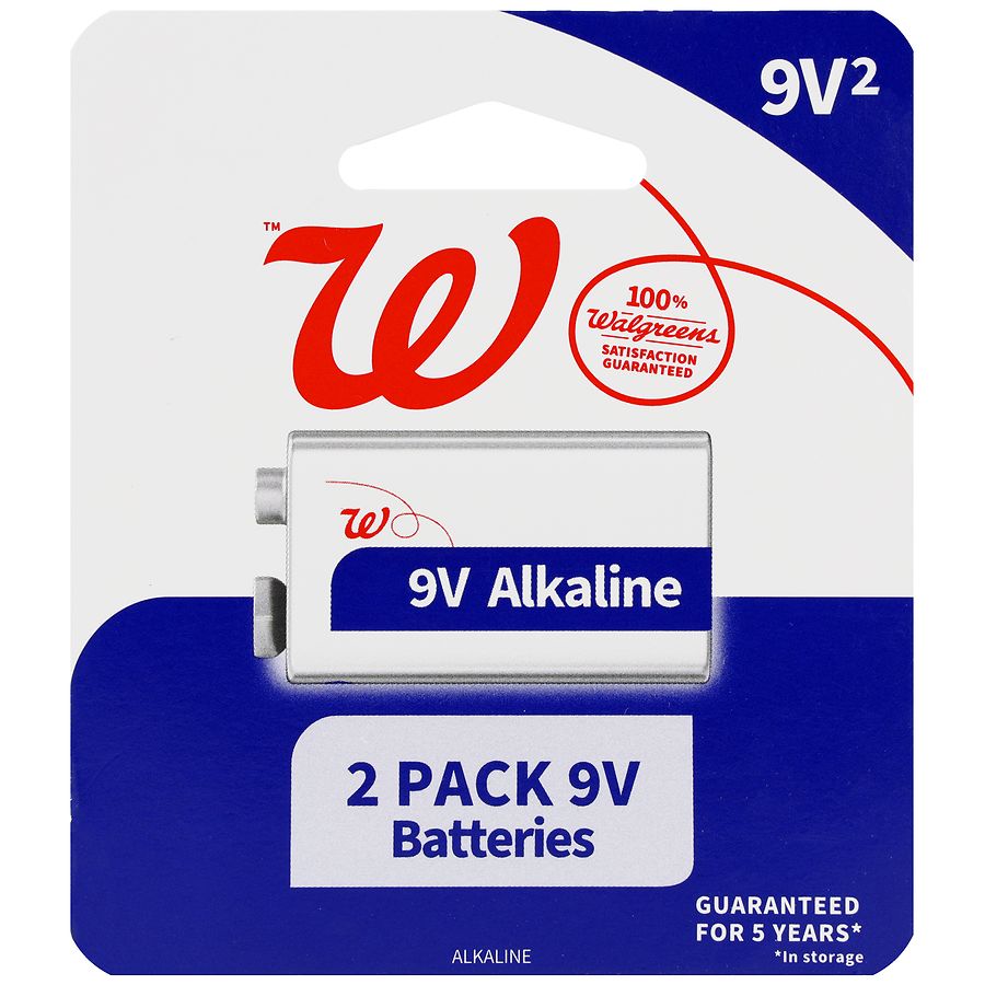 Walgreens Alkaline Batteries 9V