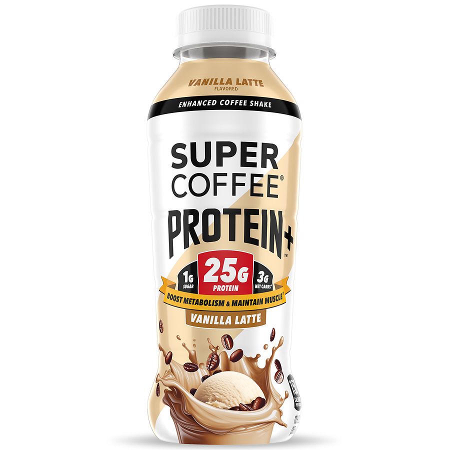 Super Coffee Protein+ Protein+ Enhanced Coffee Shake Vanilla Latte