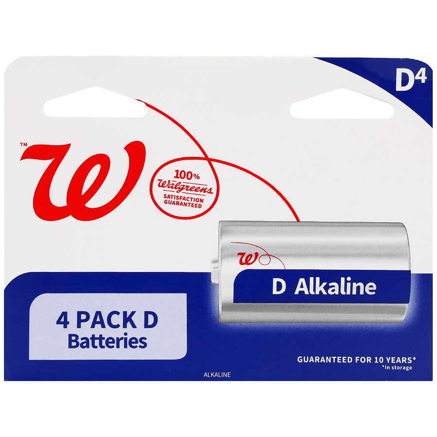 Walgreens Alkaline Batteries D