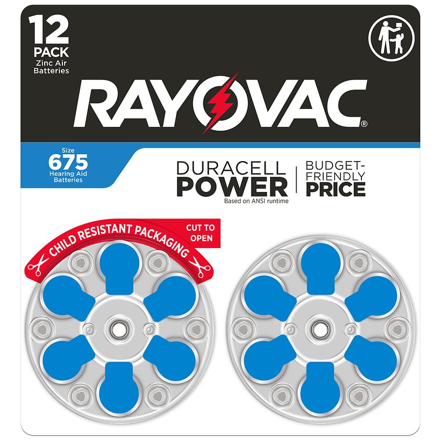 Rayovac Hearing Aid Batteries 675