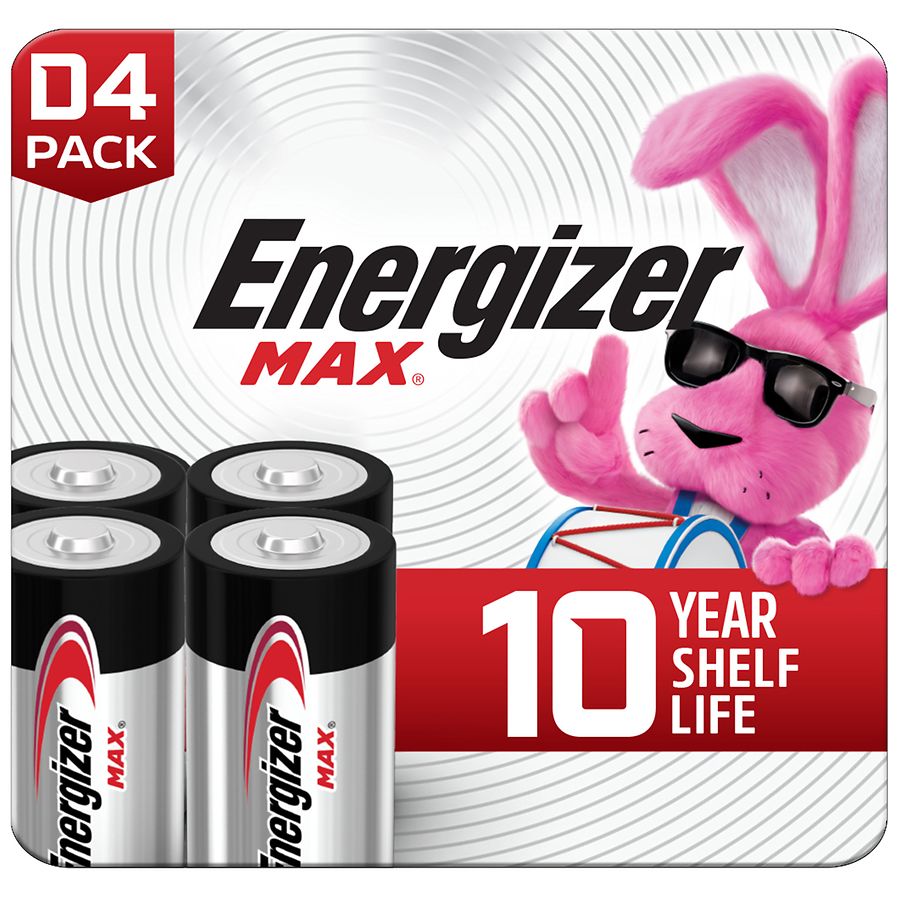 Energizer Max Alkaline Batteries Size D