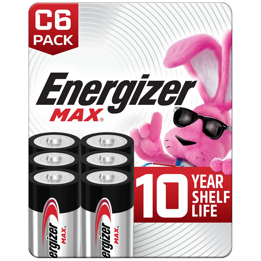 Energizer Max Alkaline Batteries Size C