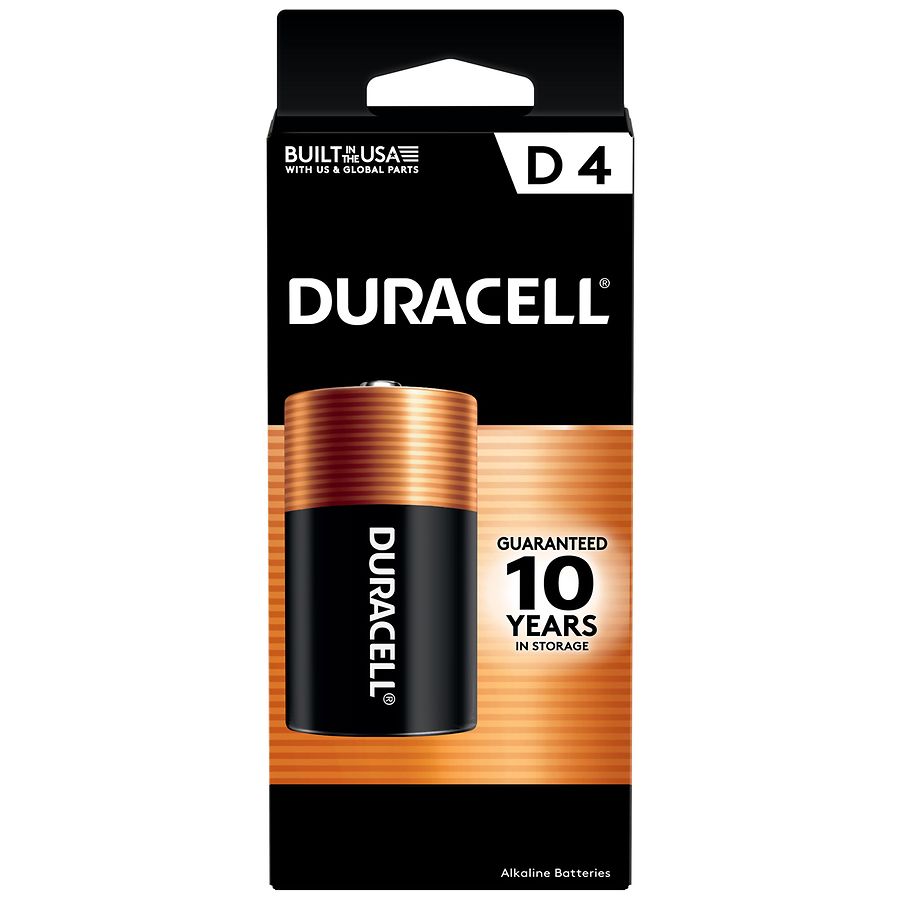 Duracell Coppertop Alkaline Batteries D