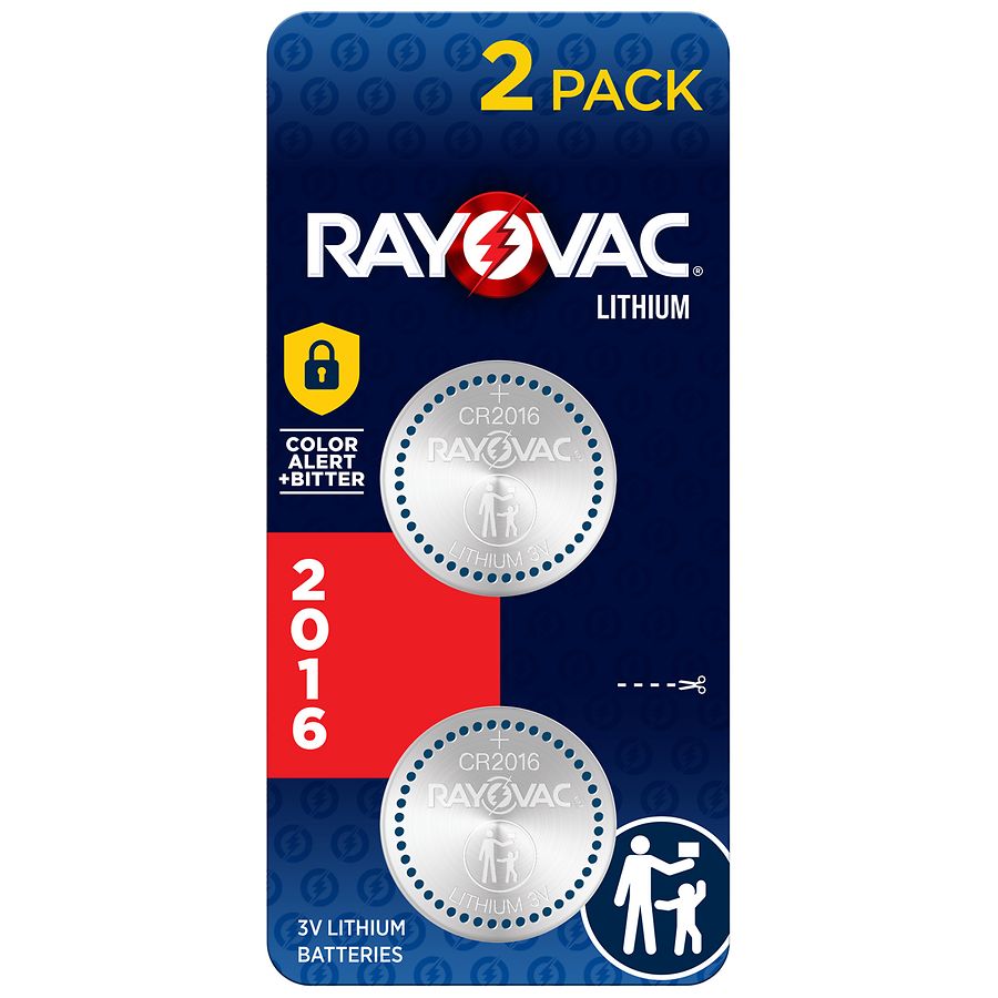 Rayovac 3V Lithium Coin Batteries CR2016