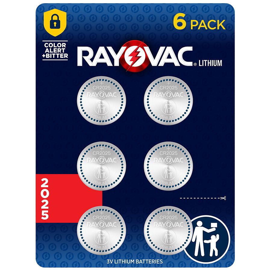 Rayovac 3V Lithium Coin Batteries CR2025