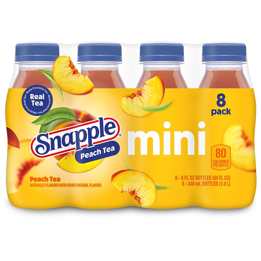 Snapple Tea Mini Bottles Peach