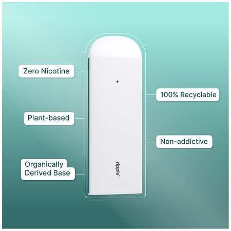 vape preis tankstelle Ripple Zero Nicotine Power Diffuser Peppermint Aroma, 1,000 Puffs