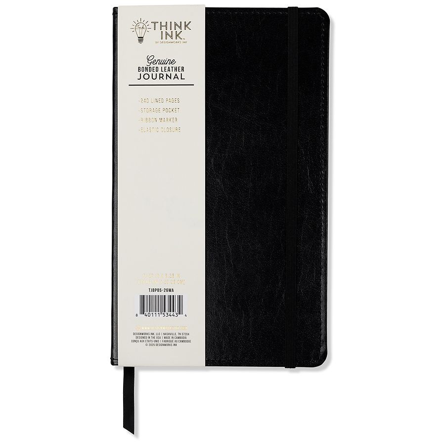 Think Ink Genuine Bonded Leather Journal