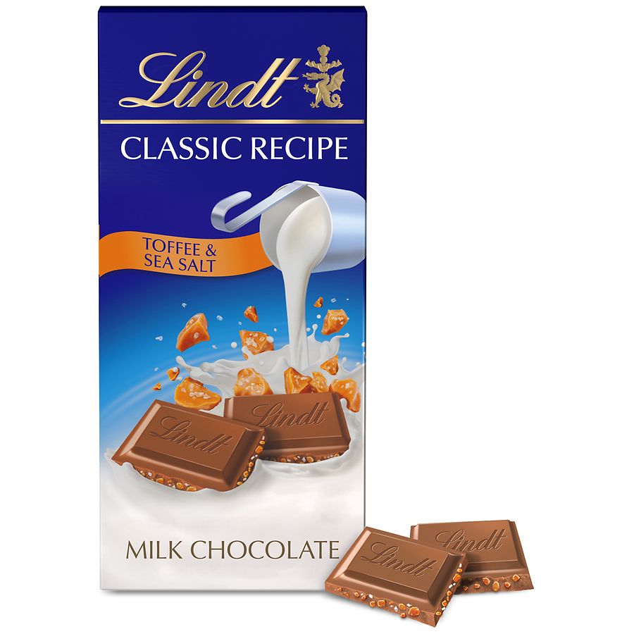 Lindt Milk Chocolate Bar Toffee & Sea Salt