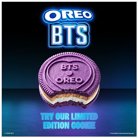 Oreo BTS Special Edition Chocolate Sandwich Cookies Brown Sugar