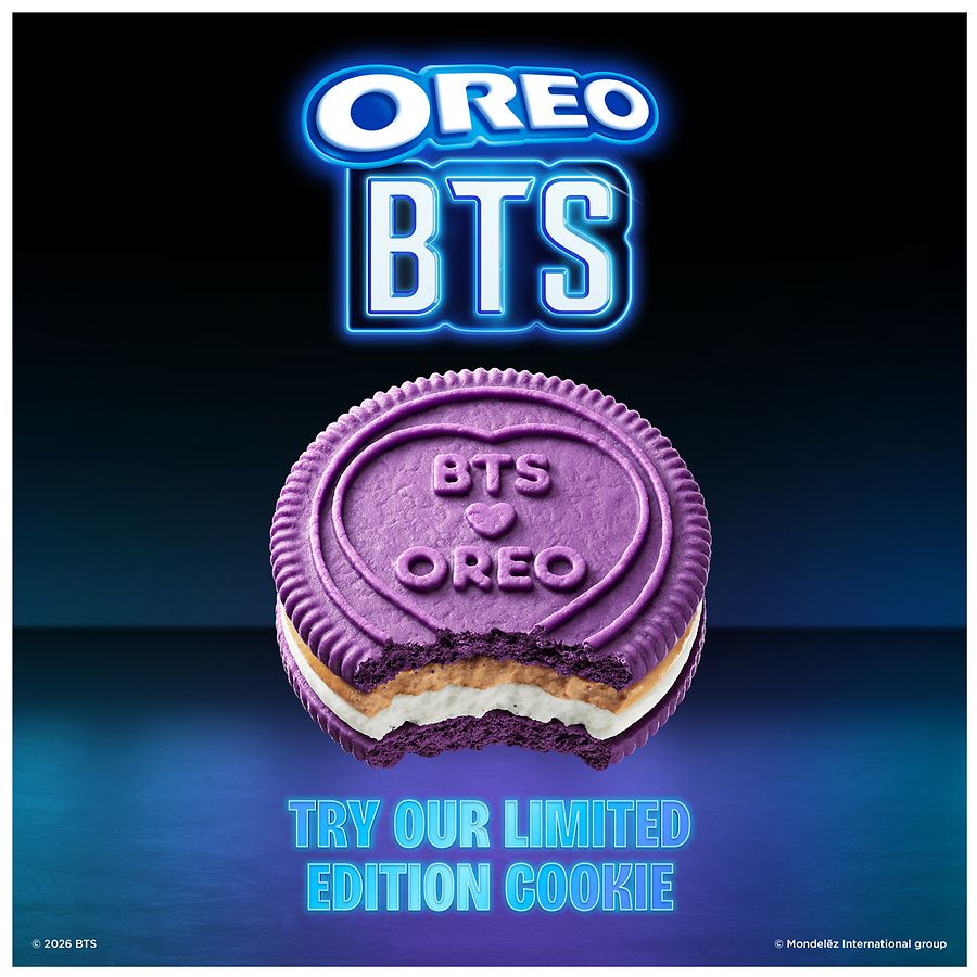 Oreo BTS Special Edition Chocolate Sandwich Cookies Brown Sugar