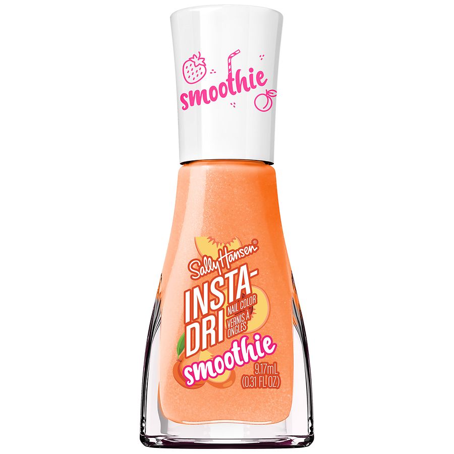 Sally Hansen Insta-Dri Limited Edition Smoothie Shop Collection Nail Polish, Peach Melba