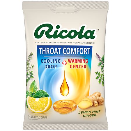 Ricola Throat Comfort Drops Lemon Mint Ginger