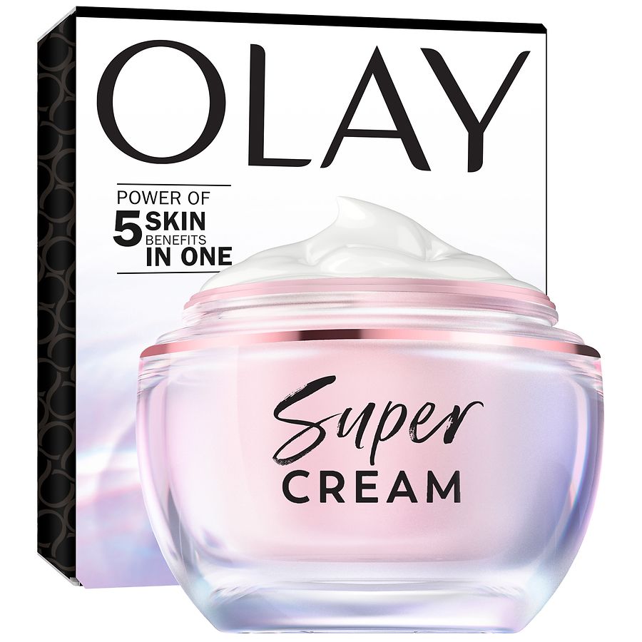 Olay Super Cream Without SPF, Lightweight Face Moisturizer