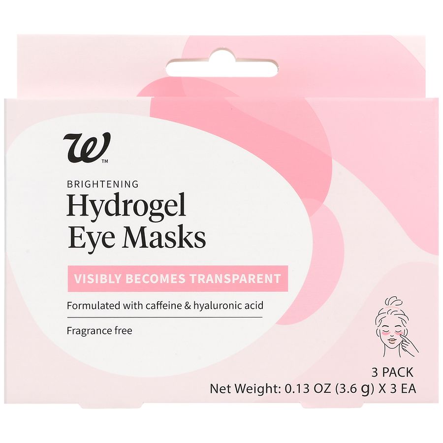 Walgreens Brightening Hydrogel Eye Masks Fragrance Free