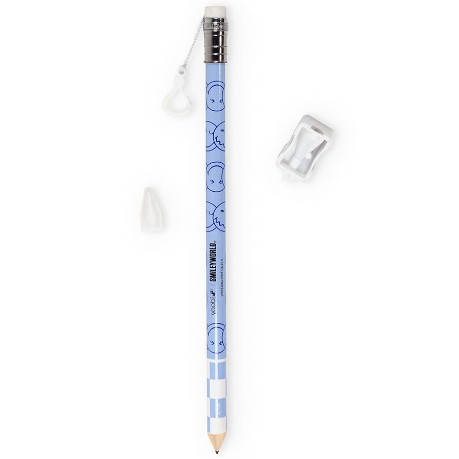 Yoobi SmileyWorld Giant Pencil Blue Checker