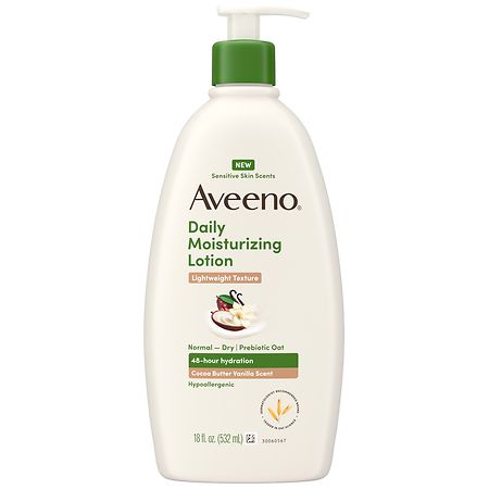 Aveeno Daily Moisturizing Body Lotion Cocoa Butter Vanilla - 18.0 fl oz