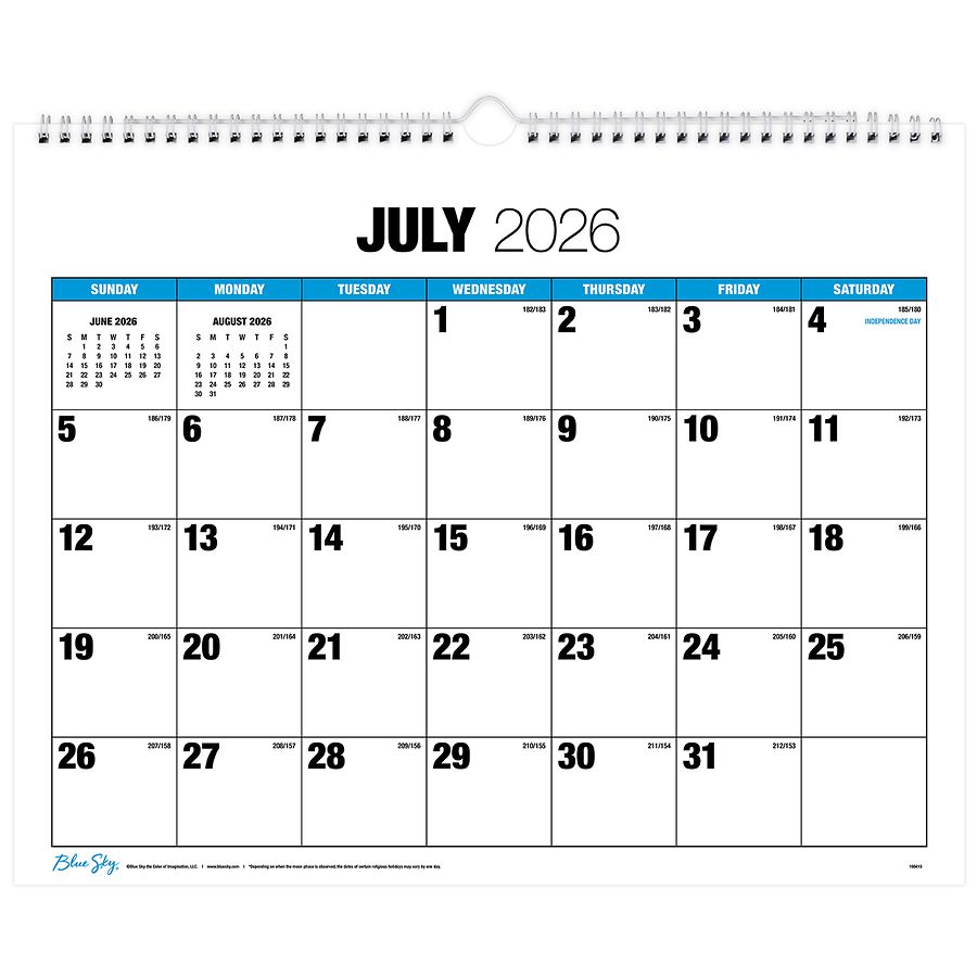 Blue Sky Wall Calendar
