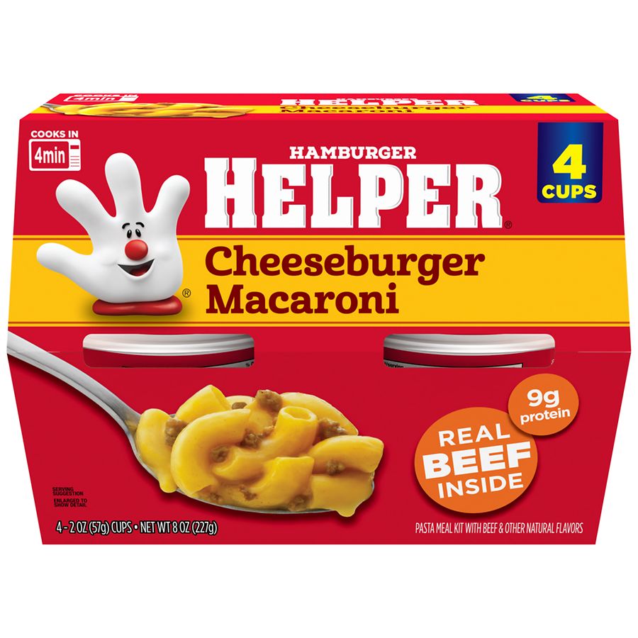 Hamburger Helper Pasta Meal Kit with Beef Cheeseburger Macaroni