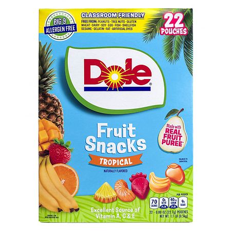 Dole Fruit Snacks Tropical