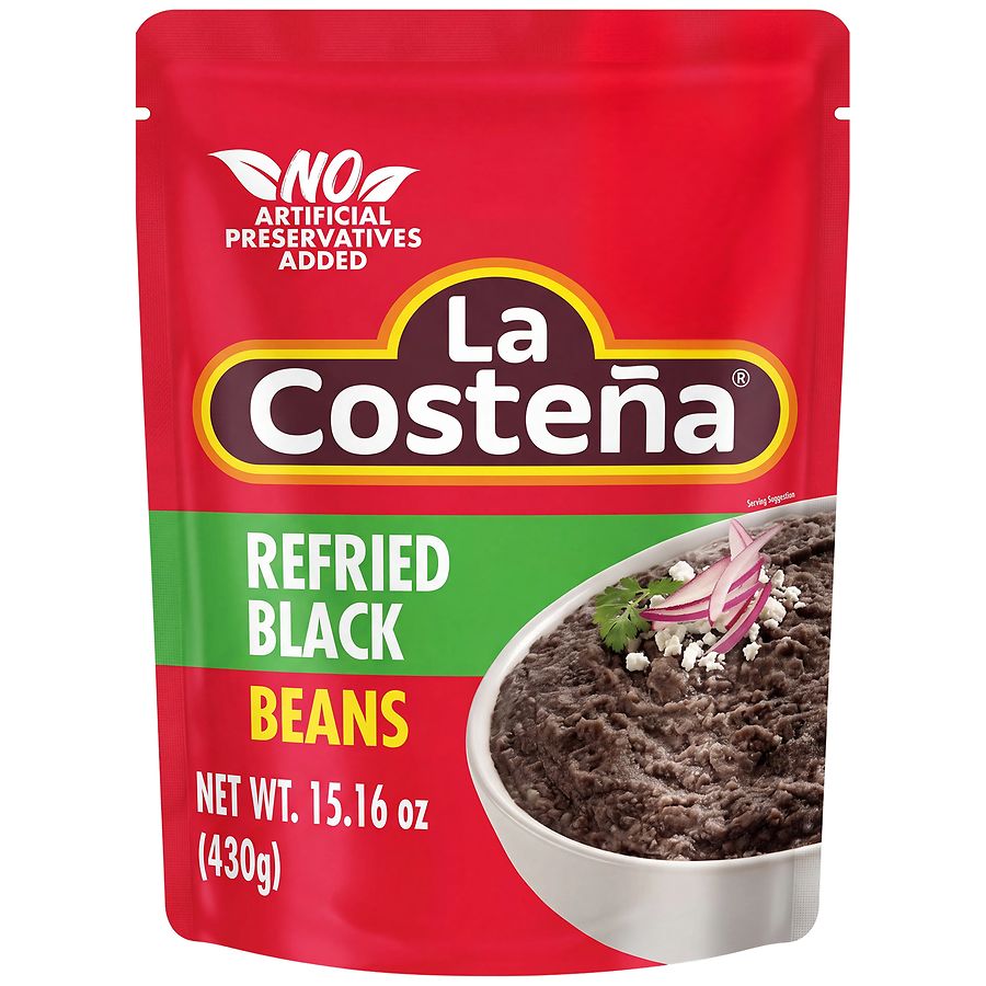 La Costena Refried Black Beans