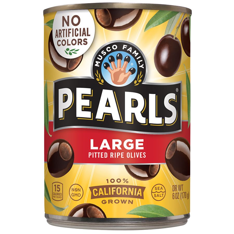 Pearls Canned Large Pitted Ripe Black Olives