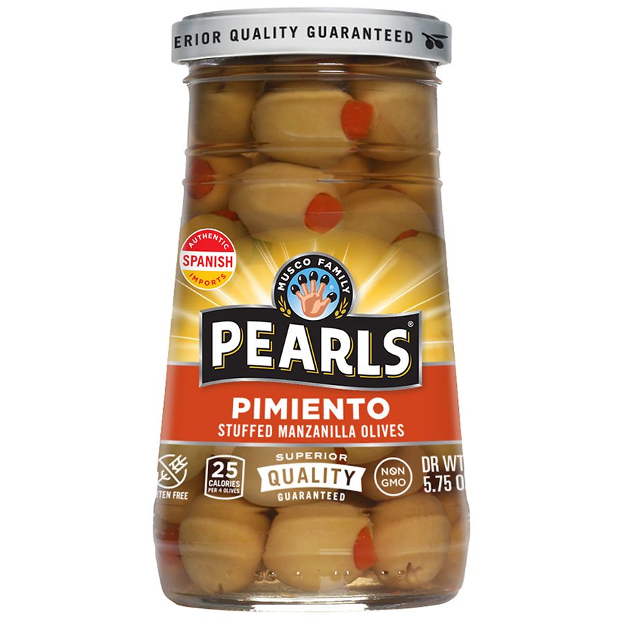 Pearls Jar Pimiento Stuffed Manzanilla Olives