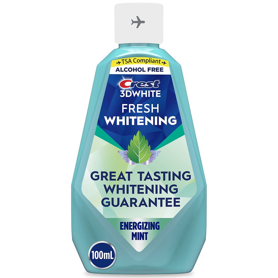 Crest 3D White Mouthwash Fresh Whitening, Alcohol-Free, Peroxide