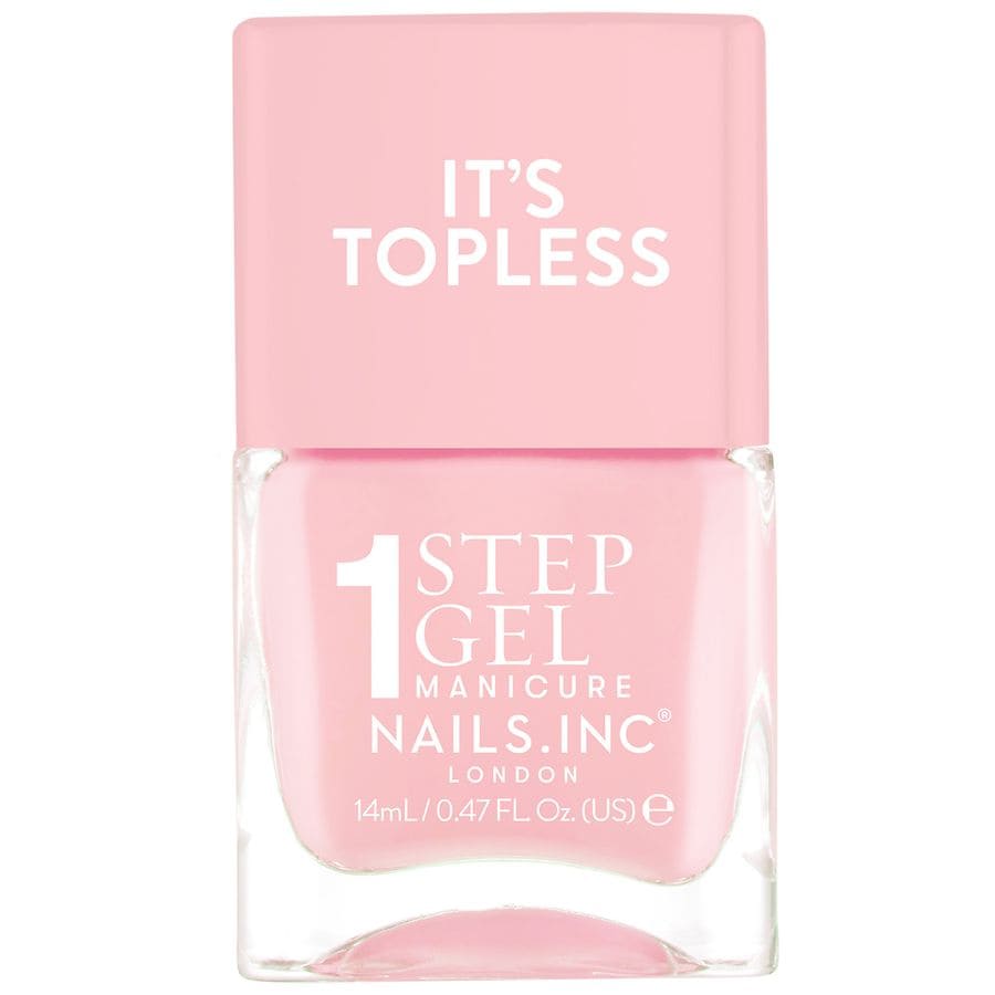 Nails inc It's Topless, 1 Step Gel Manicure Nail Polish Sabrina: Sheer Pink